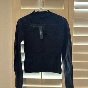 Crop Black Knit Sweater